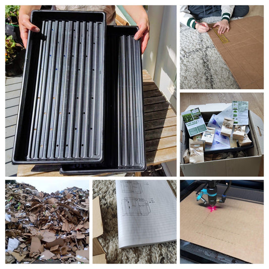 EYM Custom Box Optimization for 1020 Microgreen Trays / Flats