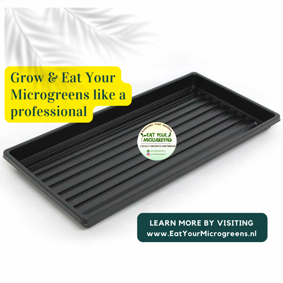 1020 Microgreen Shallow Grow Tray (Holes or No Holes) - 3MM Thick Extra Durable