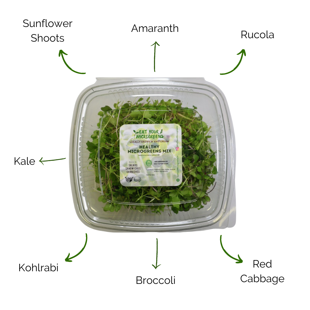 Gezonde Salade Microgreens Mix - 3 maten
