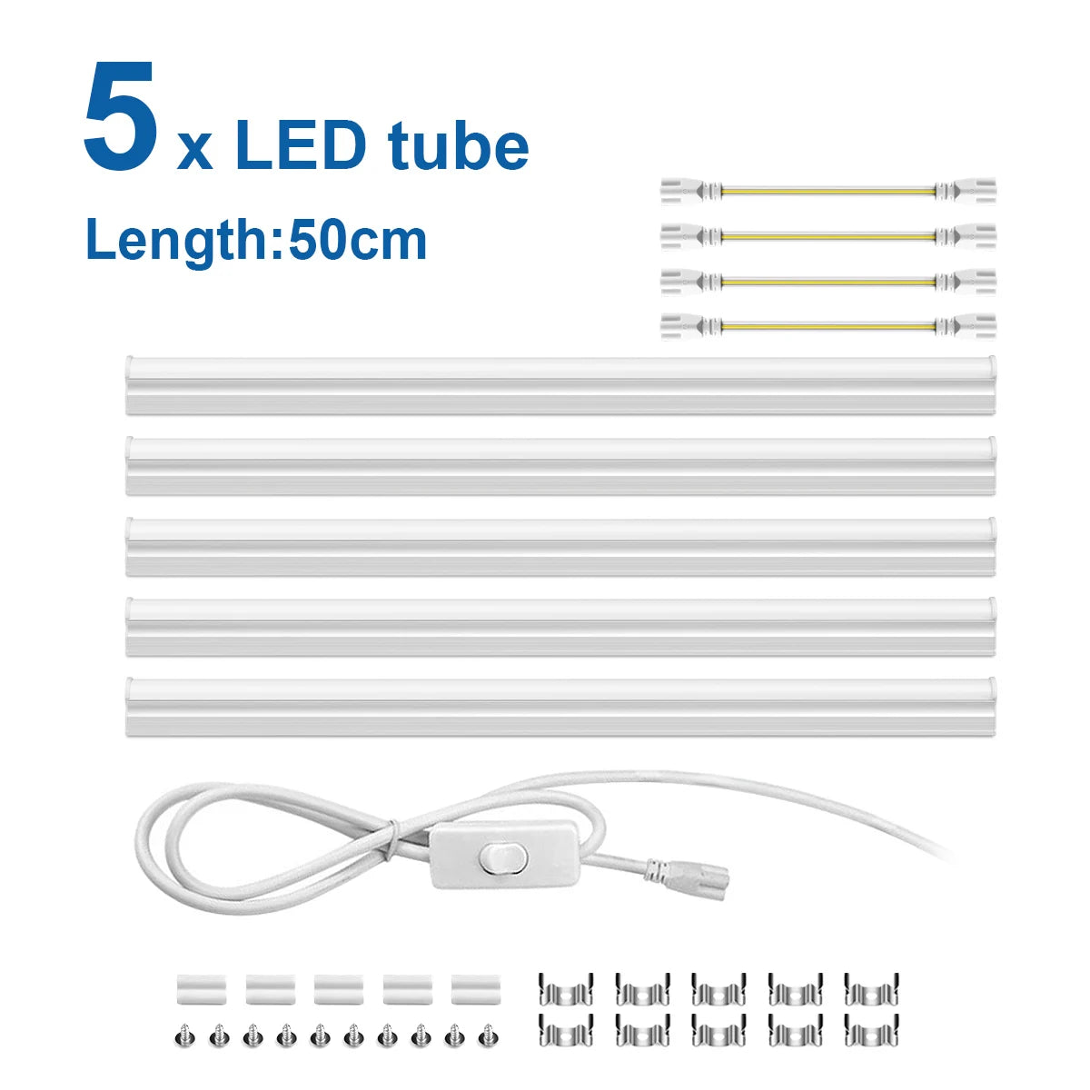 T5 LED Lights 50 cm with light switch included