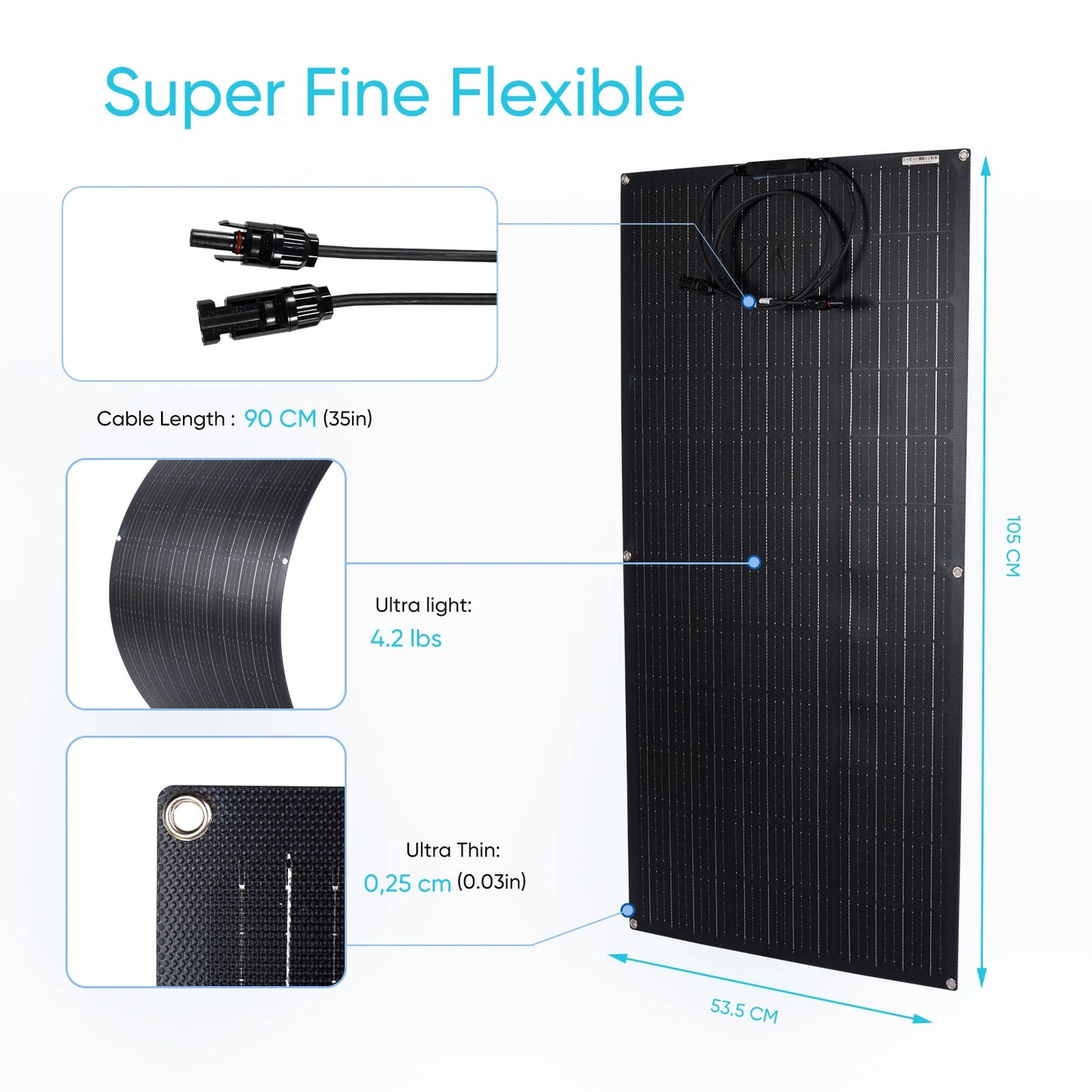 Flexibles Solarmodul (ETFE) - Versorgen Sie Ihr gesamtes Microgreen-Anbauregal mit erneuerbarer Kreislaufenergie