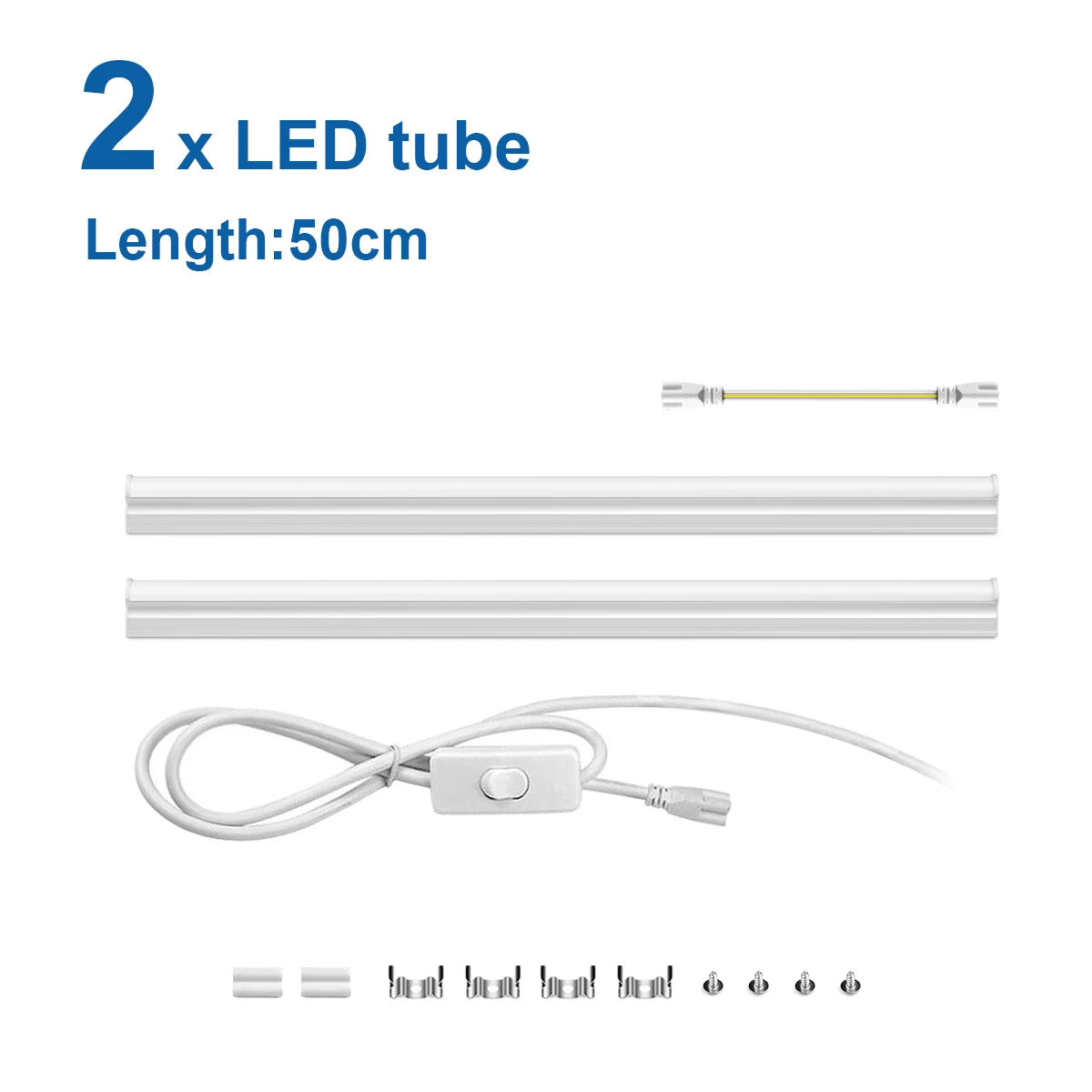 T5 LED Lights 50 cm with light switch included